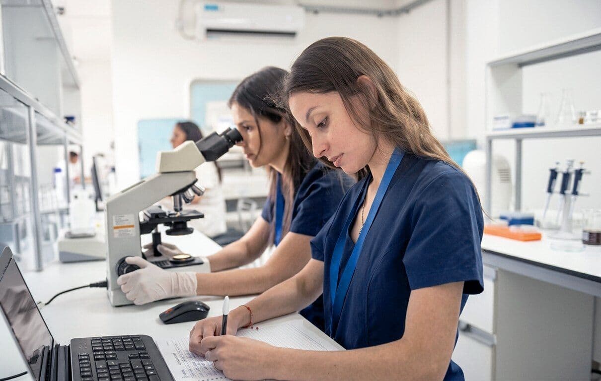 Profesionales de LABAC en el laboratorio